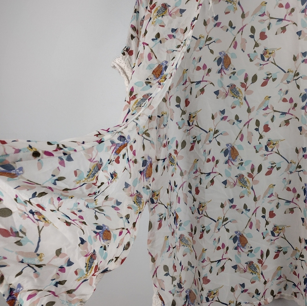 Open Floral Cardigan - One Size Fits All - Picture 2 of 3